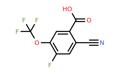 1807286-65-2 | 2-Cyano-4-fluoro-5-(trifluoromethoxy)benzoic acid