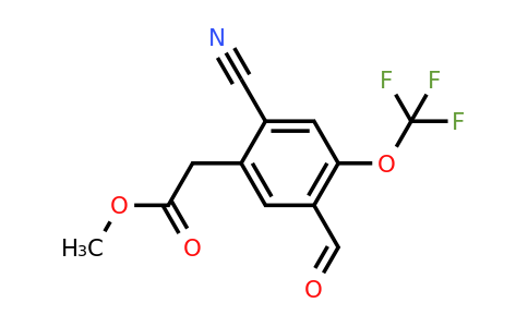 1807286-81-2 | Methyl 2-cyano-5-formyl-4-(trifluoromethoxy)phenylacetate