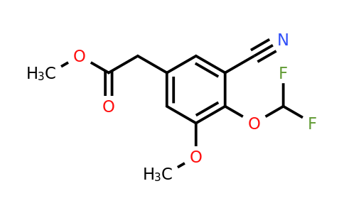 1807286-93-6 | Methyl 3-cyano-4-difluoromethoxy-5-methoxyphenylacetate