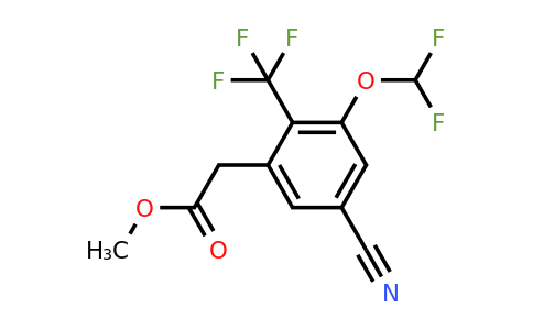 1807287-04-2 | Methyl 5-cyano-3-difluoromethoxy-2-(trifluoromethyl)phenylacetate