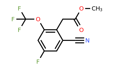 1807287-08-6 | Methyl 2-cyano-4-fluoro-6-(trifluoromethoxy)phenylacetate