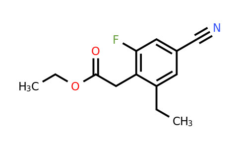 1807287-14-4 | Ethyl 4-cyano-2-fluoro-6-ethylphenylacetate