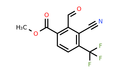 Methyl 3-cyano-2-formyl-4-(trifluoromethyl)benzoate