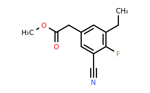 1807287-23-5 | Methyl 3-cyano-4-fluoro-5-ethylphenylacetate