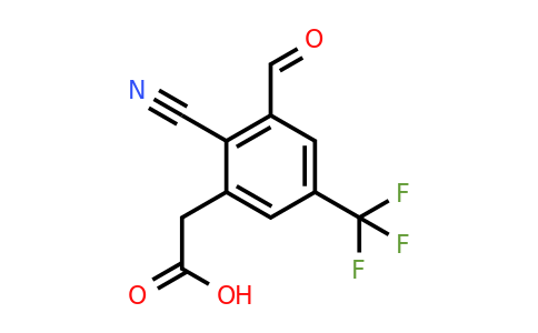 1807287-27-9 | 2-Cyano-3-formyl-5-(trifluoromethyl)phenylacetic acid