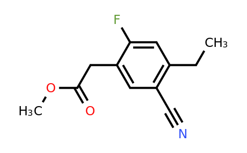 1807287-38-2 | Methyl 5-cyano-2-fluoro-4-ethylphenylacetate