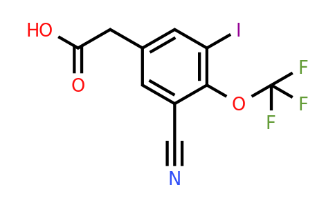 1807287-55-3 | 3-Cyano-5-iodo-4-(trifluoromethoxy)phenylacetic acid
