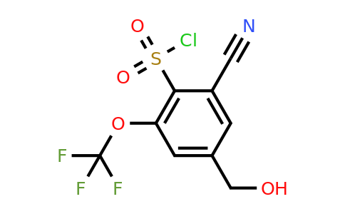 1807287-84-8 | 2-Cyano-4-hydroxymethyl-6-(trifluoromethoxy)benzenesulfonylchloride