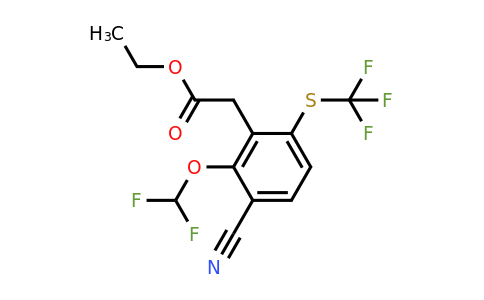 1807287-92-8 | Ethyl 3-cyano-2-difluoromethoxy-6-(trifluoromethylthio)phenylacetate