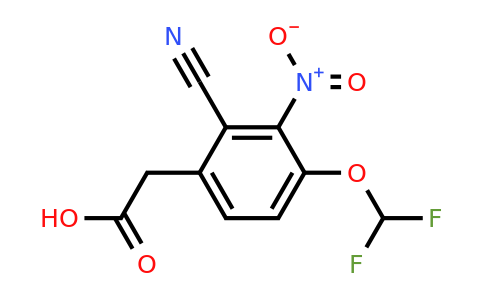 1807288-12-5 | 2-Cyano-4-difluoromethoxy-3-nitrophenylacetic acid
