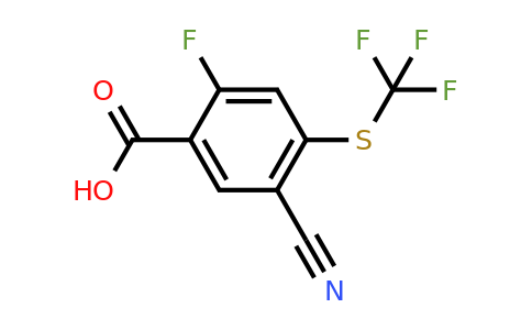 1807288-17-0 | 5-Cyano-2-fluoro-4-(trifluoromethylthio)benzoic acid
