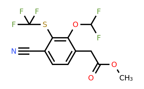 1807288-20-5 | Methyl 4-cyano-2-difluoromethoxy-3-(trifluoromethylthio)phenylacetate