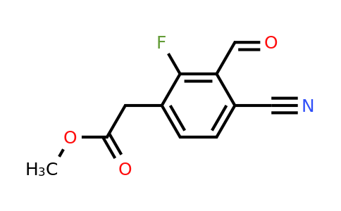 1807288-35-2 | Methyl 4-cyano-2-fluoro-3-formylphenylacetate