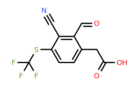 1807288-52-3 | 3-Cyano-2-formyl-4-(trifluoromethylthio)phenylacetic acid