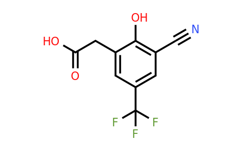 1807288-56-7 | 3-Cyano-2-hydroxy-5-(trifluoromethyl)phenylacetic acid