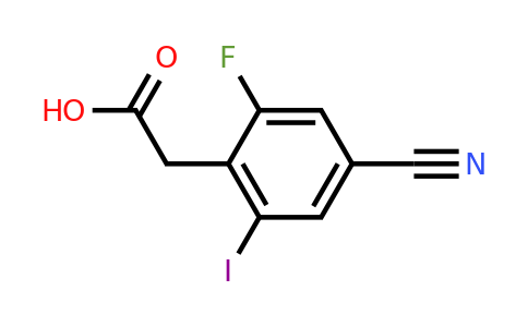 1807288-72-7 | 4-Cyano-2-fluoro-6-iodophenylacetic acid