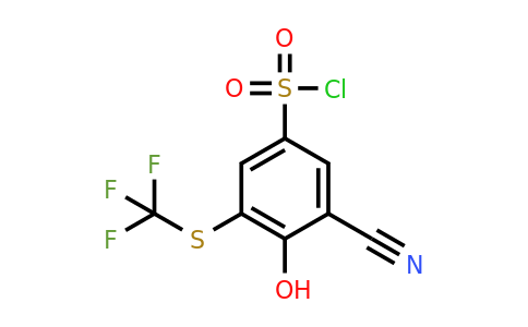 1807288-81-8 | 3-Cyano-4-hydroxy-5-(trifluoromethylthio)benzenesulfonylchloride