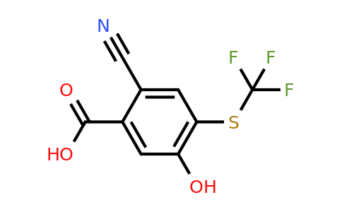 1807288-90-9 | 2-Cyano-5-hydroxy-4-(trifluoromethylthio)benzoic acid