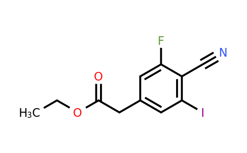 1807288-96-5 | Ethyl 4-cyano-3-fluoro-5-iodophenylacetate