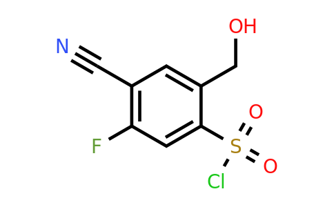 1807289-01-5 | 4-Cyano-5-fluoro-2-(hydroxymethyl)benzenesulfonyl chloride