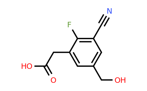 1807289-46-8 | 3-Cyano-2-fluoro-5-(hydroxymethyl)phenylacetic acid