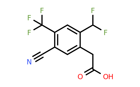 1807289-61-7 | 5-Cyano-2-difluoromethyl-4-(trifluoromethyl)phenylacetic acid