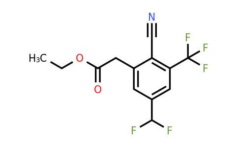 1807289-67-3 | Ethyl 2-cyano-5-difluoromethyl-3-(trifluoromethyl)phenylacetate
