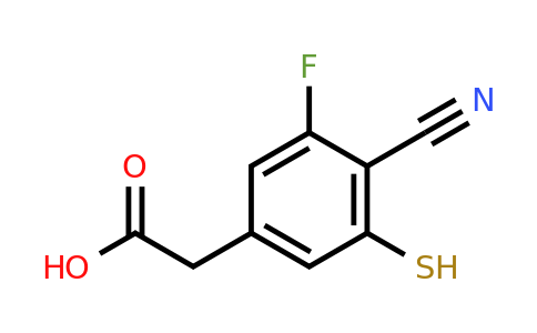 1807289-70-8 | 4-Cyano-3-fluoro-5-mercaptophenylacetic acid