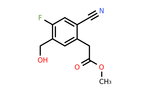 1807289-73-1 | Methyl 2-cyano-4-fluoro-5-(hydroxymethyl)phenylacetate