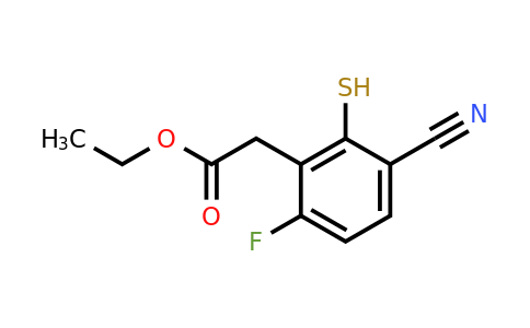 1807289-82-2 | Ethyl 3-cyano-6-fluoro-2-mercaptophenylacetate