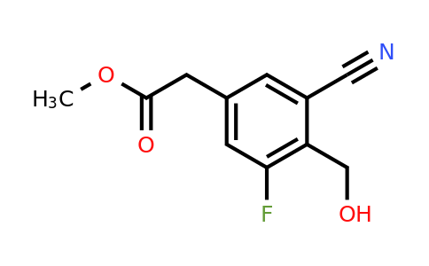 1807289-83-3 | Methyl 3-cyano-5-fluoro-4-(hydroxymethyl)phenylacetate