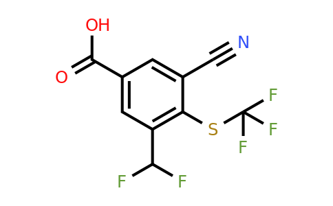 1807289-95-7 | 3-Cyano-5-difluoromethyl-4-(trifluoromethylthio)benzoic acid