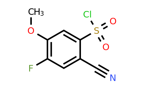 1807290-28-3 | 2-Cyano-4-fluoro-5-methoxybenzenesulfonylchloride