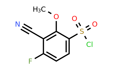 1807290-39-6 | 3-Cyano-4-fluoro-2-methoxybenzenesulfonylchloride