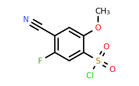 1807290-46-5 | 4-Cyano-5-fluoro-2-methoxybenzenesulfonylchloride