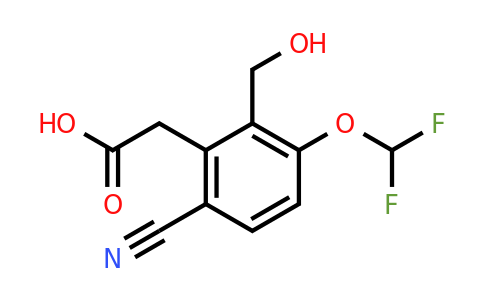 1807290-99-8 | 6-Cyano-3-difluoromethoxy-2-(hydroxymethyl)phenylacetic acid