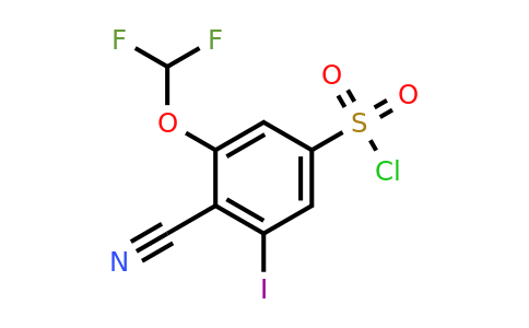 1807292-27-8 | 4-Cyano-3-difluoromethoxy-5-iodobenzenesulfonylchloride