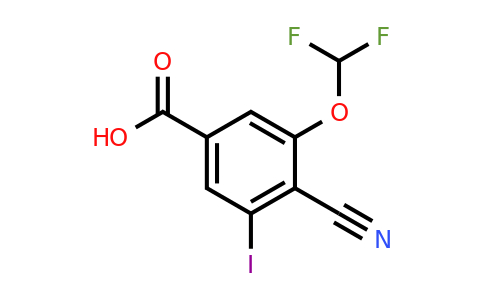 1807292-50-7 | 4-Cyano-3-difluoromethoxy-5-iodobenzoic acid