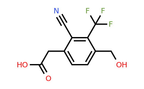 1807292-73-4 | 2-Cyano-4-hydroxymethyl-3-(trifluoromethyl)phenylacetic acid