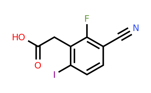 1807292-75-6 | 3-Cyano-2-fluoro-6-iodophenylacetic acid