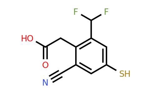 1807292-81-4 | 2-Cyano-6-difluoromethyl-4-mercaptophenylacetic acid