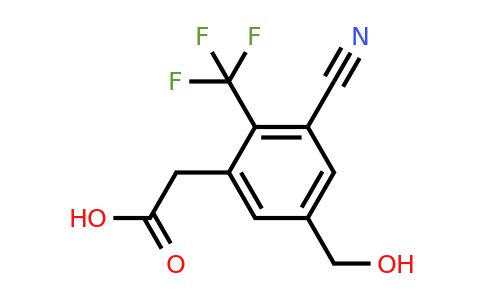 1807292-83-6 | 3-Cyano-5-hydroxymethyl-2-(trifluoromethyl)phenylacetic acid