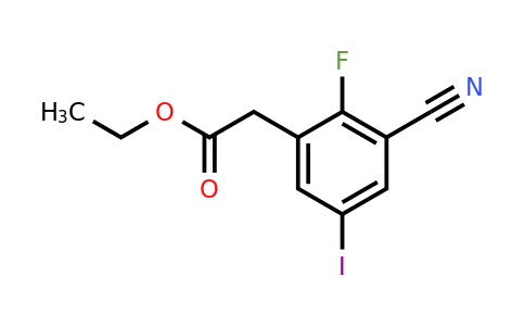 1807292-91-6 | Ethyl 3-cyano-2-fluoro-5-iodophenylacetate