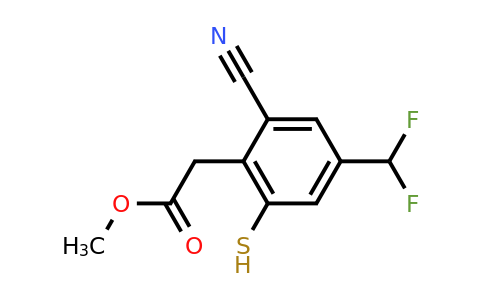 1807293-13-5 | Methyl 2-cyano-4-difluoromethyl-6-mercaptophenylacetate
