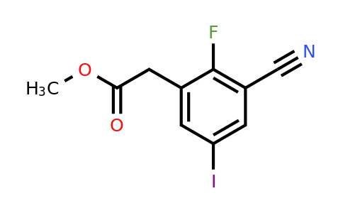 1807293-24-8 | Methyl 3-cyano-2-fluoro-5-iodophenylacetate