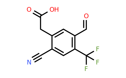 1807294-64-9 | 2-Cyano-5-formyl-4-(trifluoromethyl)phenylacetic acid