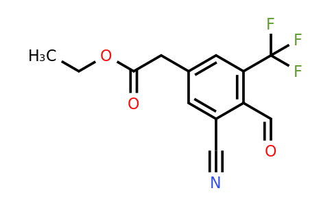 1807294-73-0 | Ethyl 3-cyano-4-formyl-5-(trifluoromethyl)phenylacetate