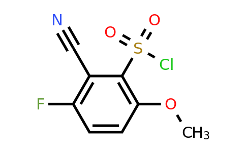 1807295-15-3 | 2-Cyano-3-fluoro-6-methoxybenzenesulfonylchloride