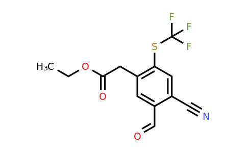 1807295-16-4 | Ethyl 4-cyano-5-formyl-2-(trifluoromethylthio)phenylacetate