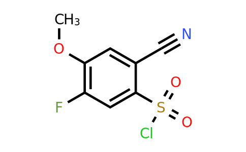 1807295-19-7 | 2-Cyano-5-fluoro-4-methoxybenzenesulfonylchloride
